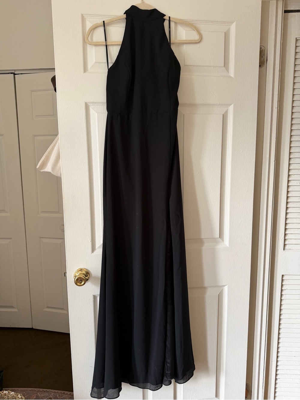 Lulu's Black Halter Maxi Dress